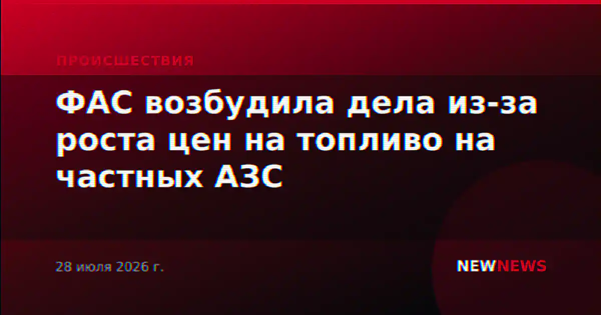 ФАС возбудила дела из-за роста цен на топливо на частных АЗС