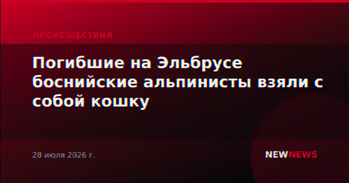 Погибшие на Эльбрусе боснийские альпинисты взяли с собой кошку