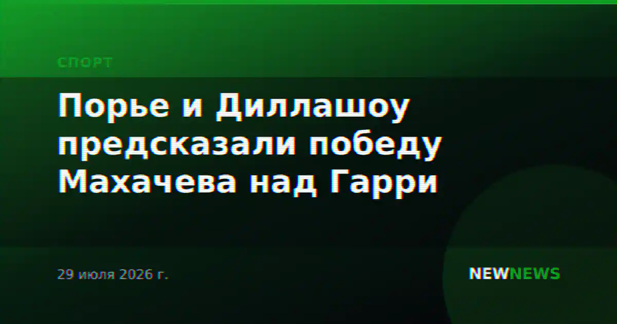 Порье и Диллашоу предсказали победу Махачева над Гарри