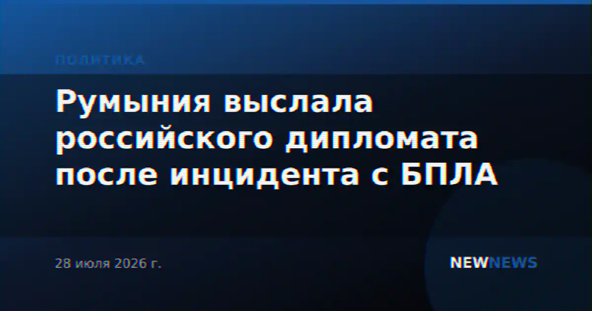 Румыния выслала российского дипломата после инцидента с БПЛА