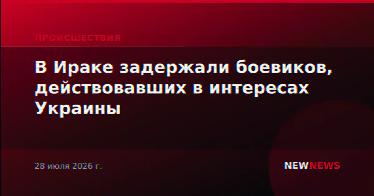 В Ираке задержали боевиков, действовавших в интересах Украины