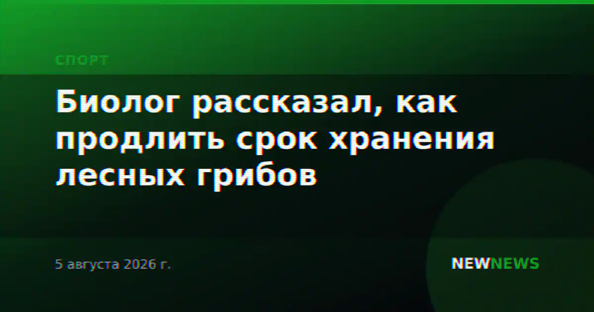 Биолог рассказал, как продлить срок хранения лесных грибов