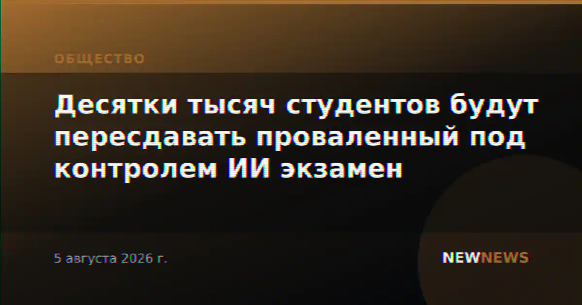 Десятки тысяч студентов будут пересдавать проваленный под контролем ИИ экзамен