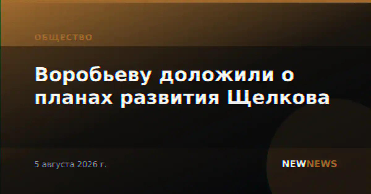 Воробьеву доложили о планах развития Щелкова