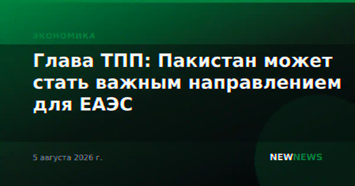 Глава ТПП: Пакистан может стать важным направлением для ЕАЭС