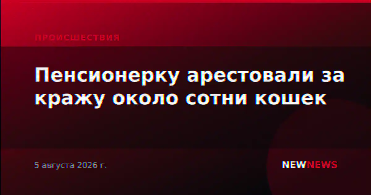Пенсионерку арестовали за кражу около сотни кошек