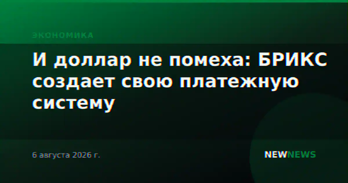 И доллар не помеха: БРИКС создает свою платежную систему