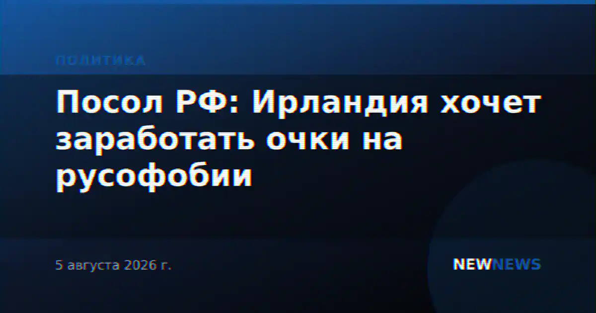 Посол РФ: Ирландия хочет заработать очки на русофобии