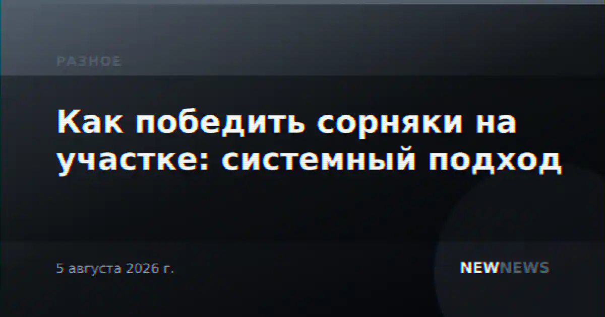 Как победить сорняки на участке: системный подход