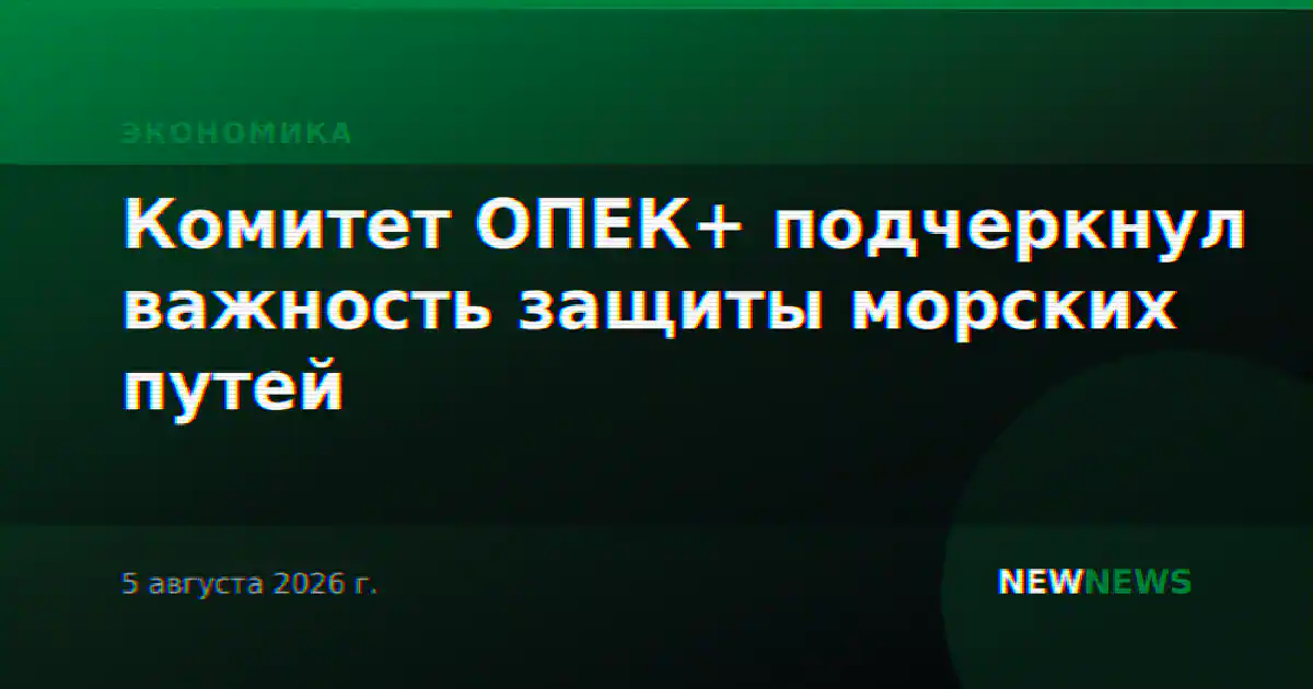Комитет ОПЕК+ подчеркнул важность защиты морских путей