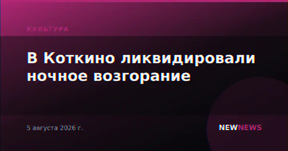 В Коткино ликвидировали ночное возгорание