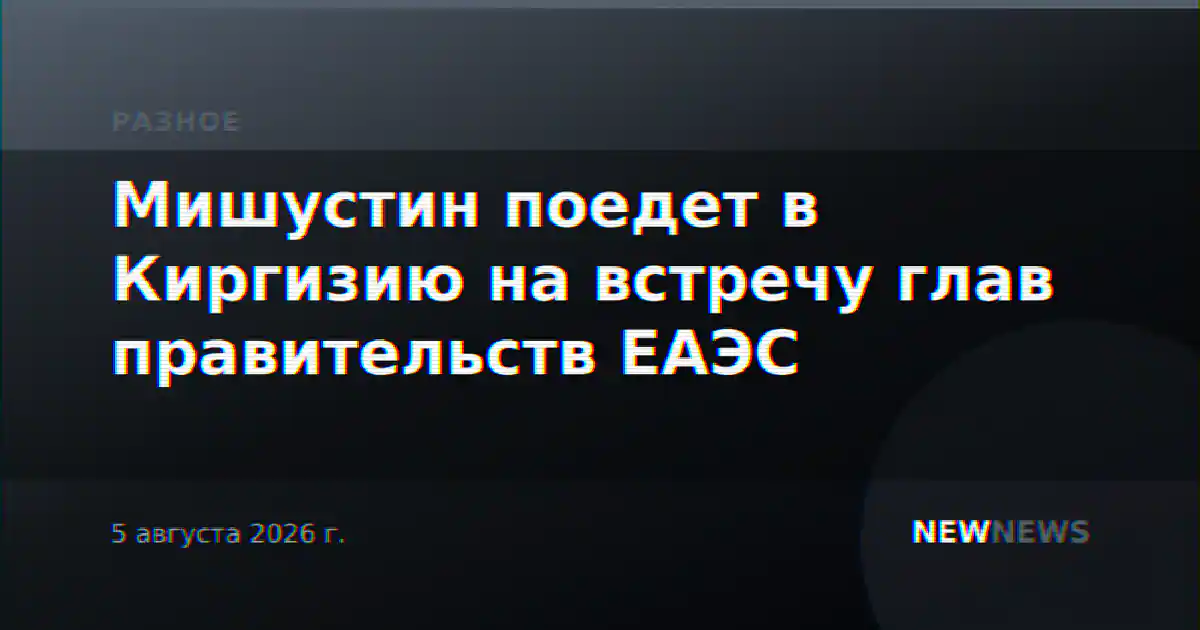 Мишустин поедет в Киргизию на встречу глав правительств ЕАЭС