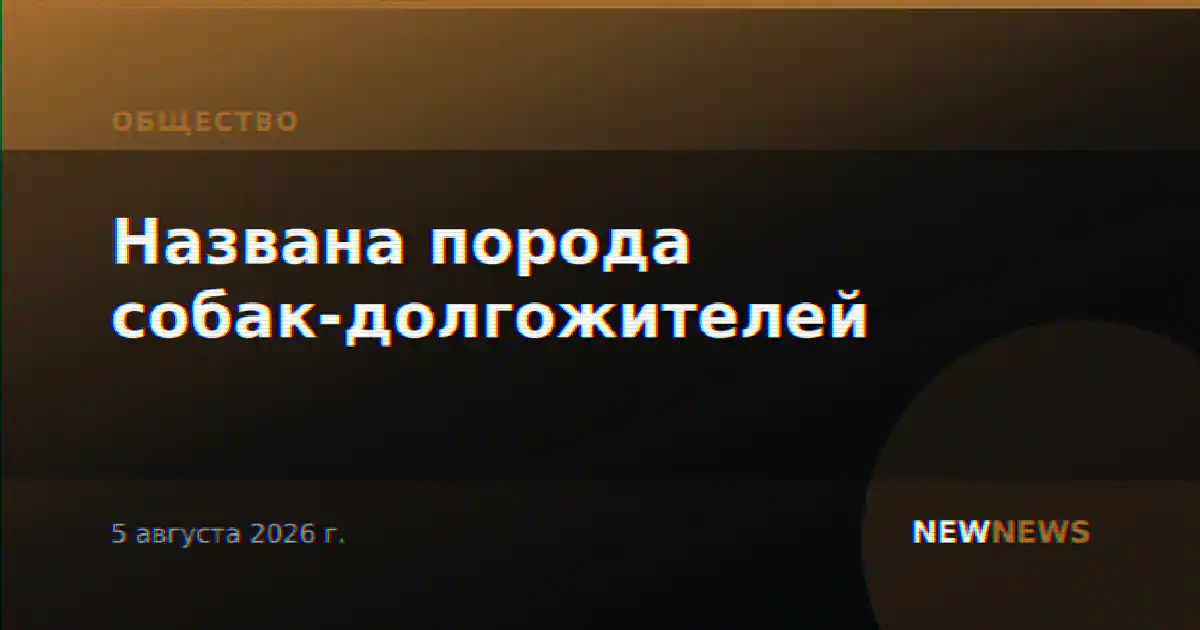 Названа порода собак-долгожителей
