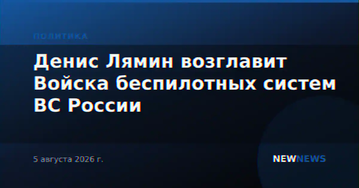 Денис Лямин возглавит Войска беспилотных систем ВС России
