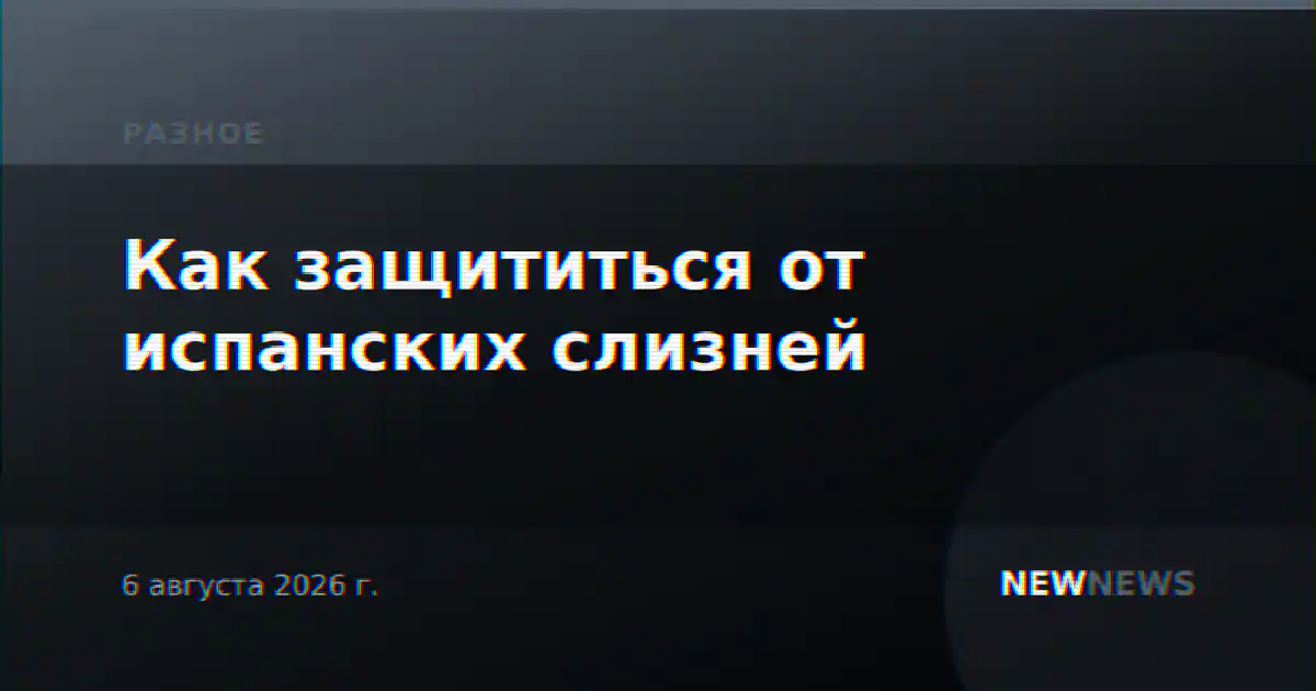 Как защититься от испанских слизней