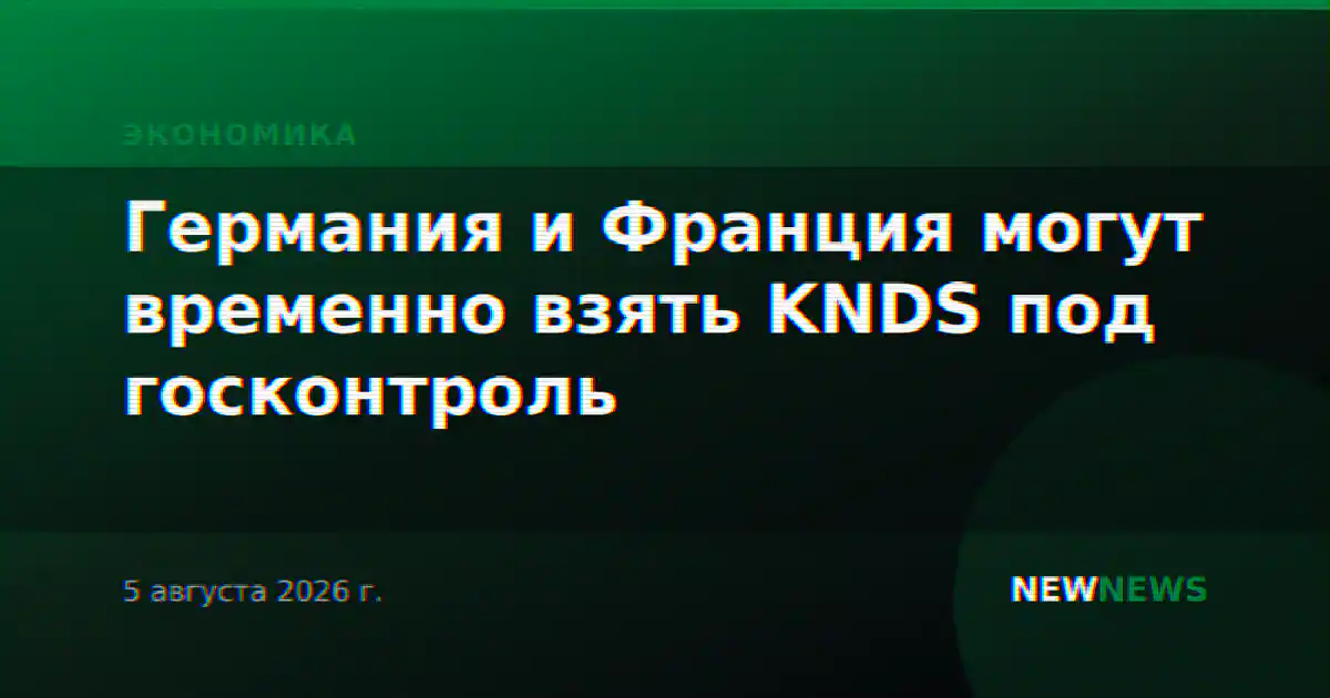 Германия и Франция могут временно взять KNDS под госконтроль