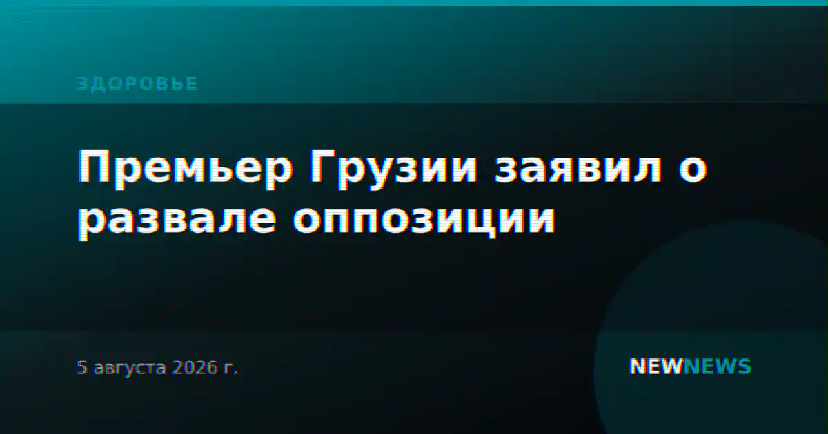 Премьер Грузии заявил о развале оппозиции