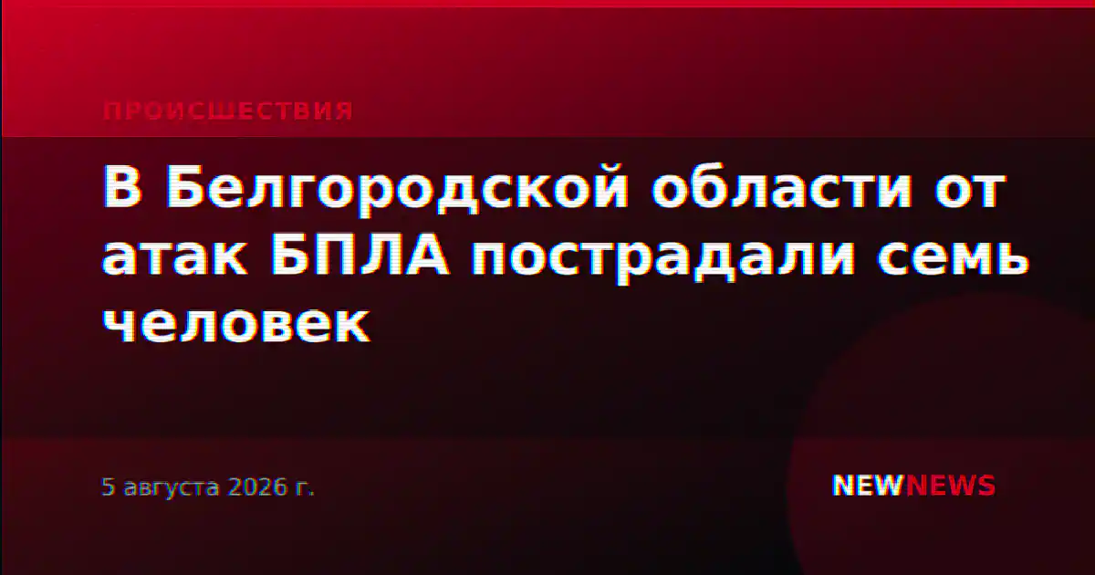 В Белгородской области от атак БПЛА пострадали семь человек