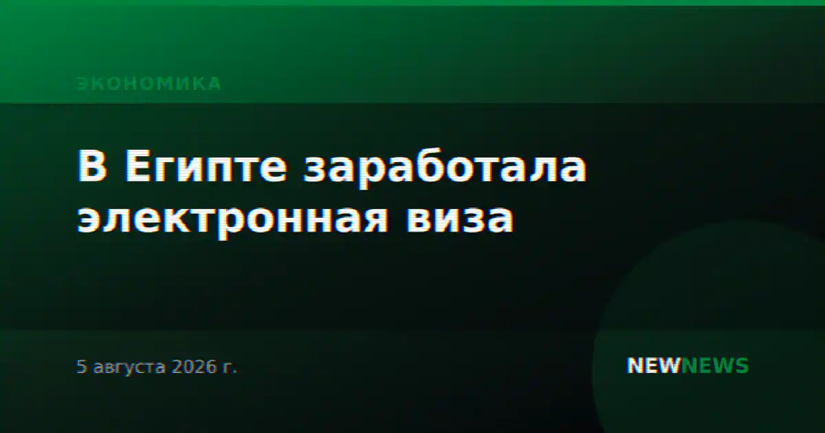 В Египте заработала электронная виза