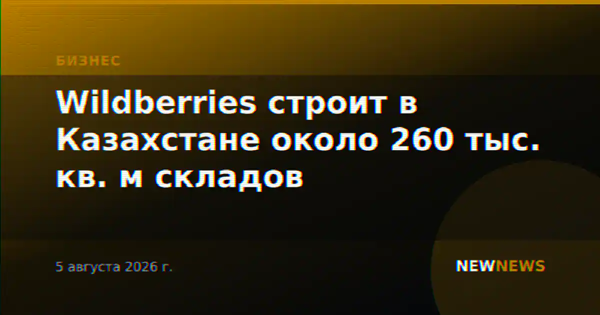 Wildberries строит в Казахстане около 260 тыс. кв. м складов