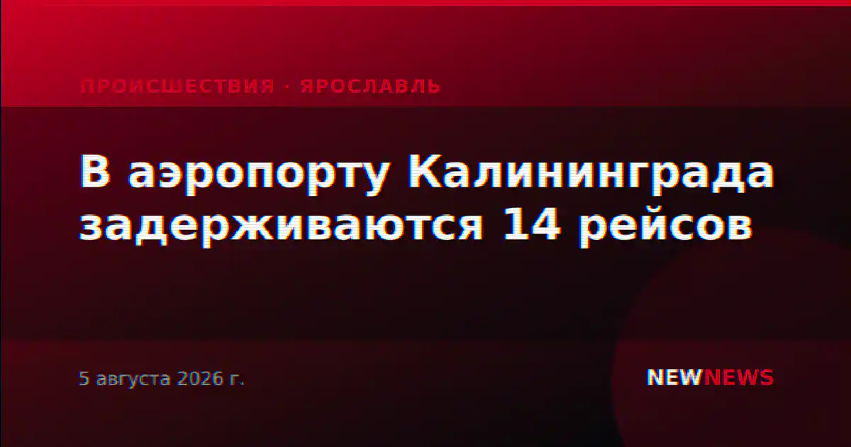 В аэропорту Калининграда задерживаются 14 рейсов