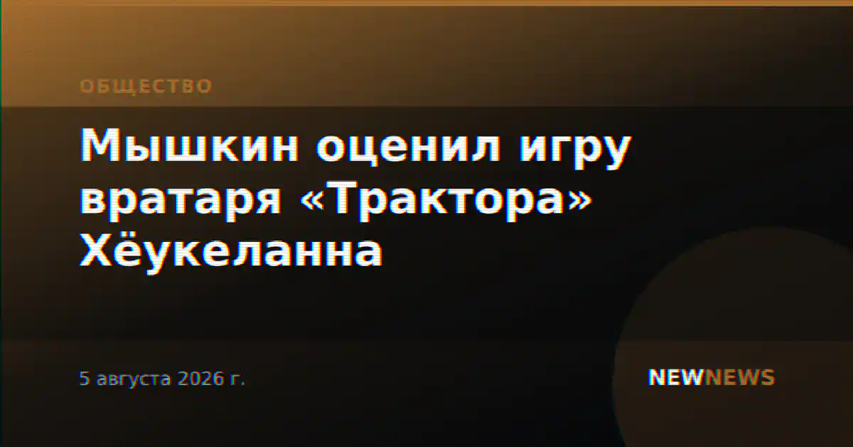 Мышкин оценил игру вратаря «Трактора» Хёукеланна