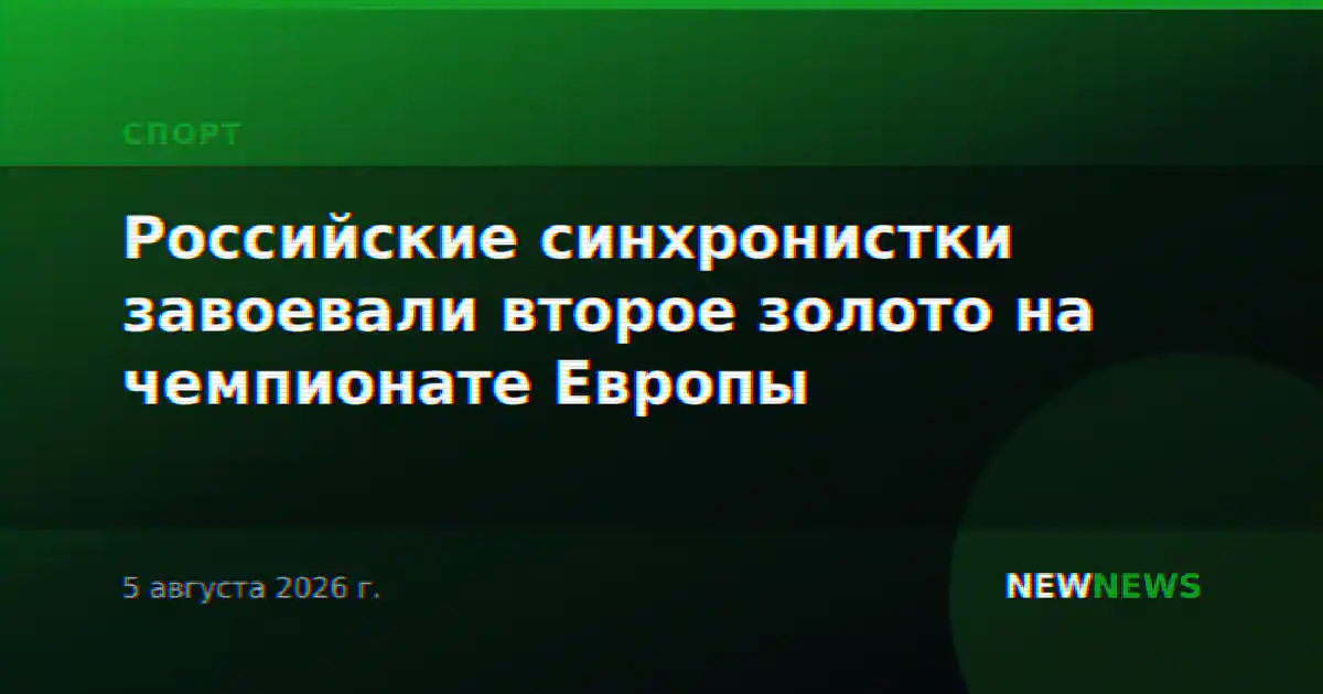 Российские синхронистки завоевали второе и третье золото на чемпионате Европы в Париже