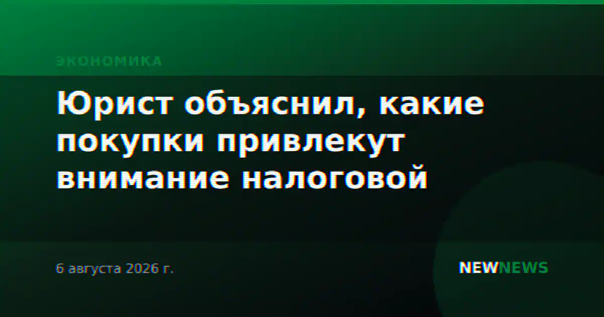 Юрист объяснил, какие покупки привлекут внимание налоговой