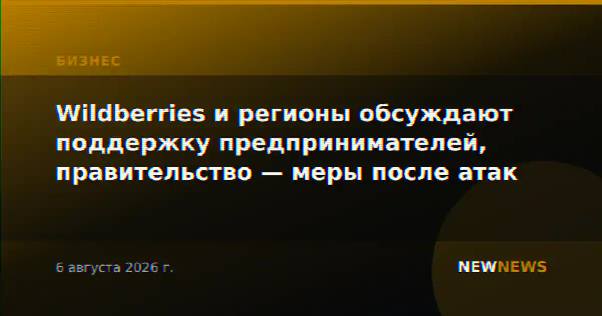 Wildberries и регионы обсуждают поддержку предпринимателей, правительство — меры после атак