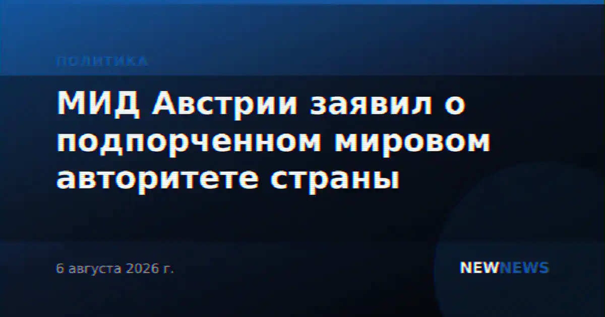 МИД Австрии заявил о подпорченном мировом авторитете страны