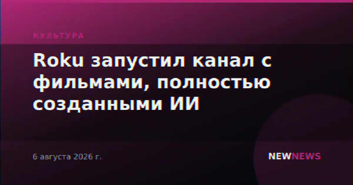 Roku запустил канал с фильмами, полностью созданными ИИ