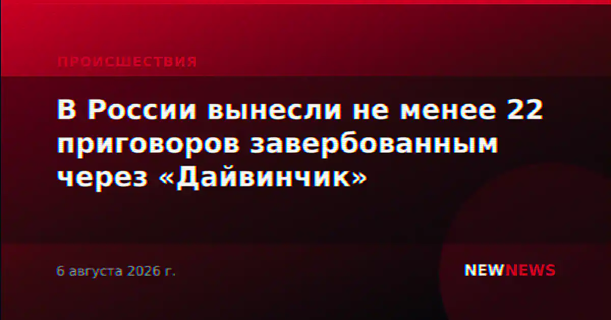 В России вынесли не менее 22 приговоров завербованным через «Дайвинчик»