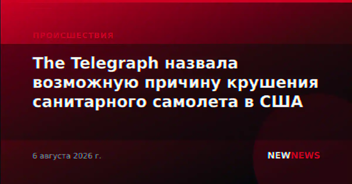 The Telegraph назвала возможную причину крушения санитарного самолета в США