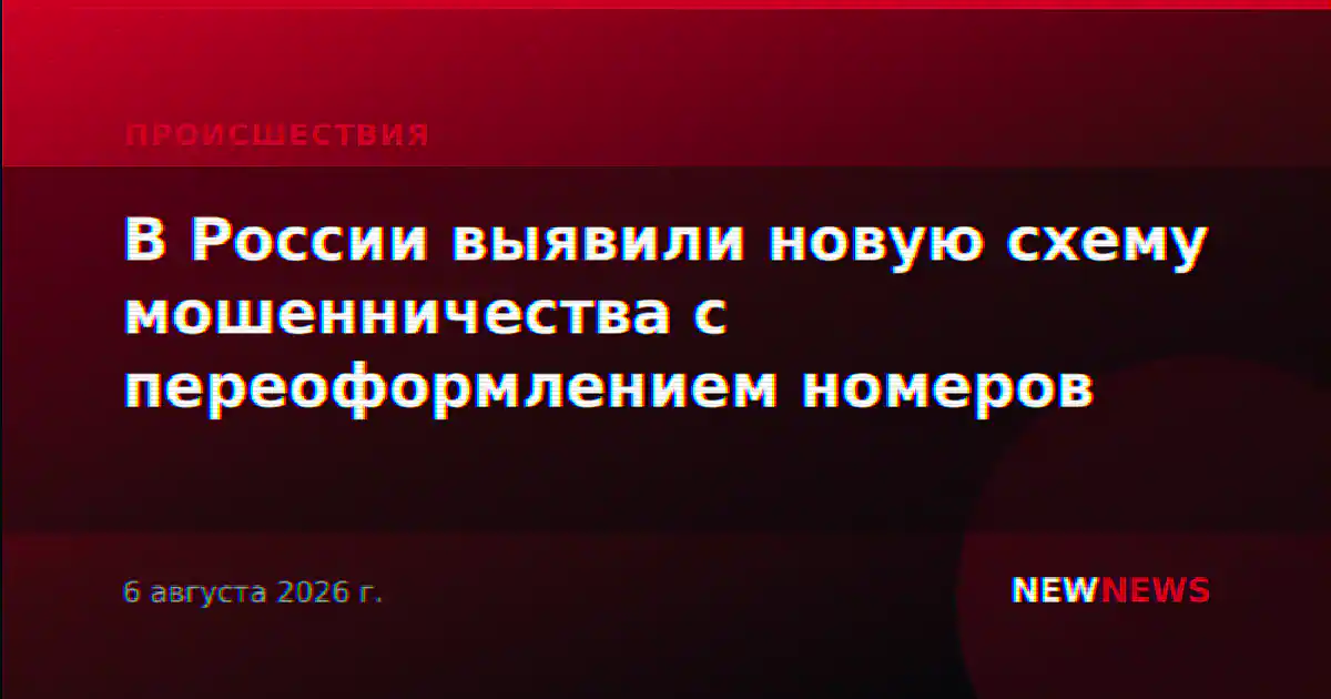 В России выявили новую схему мошенничества с переоформлением номеров