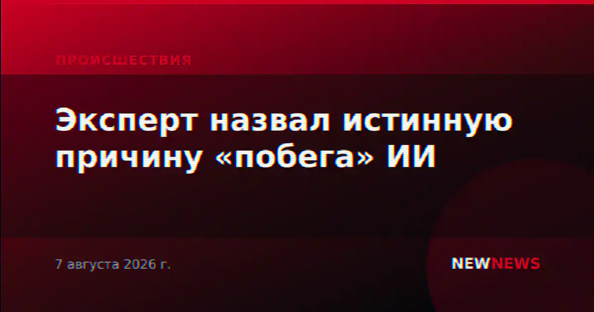 Эксперт назвал истинную причину «побега» ИИ