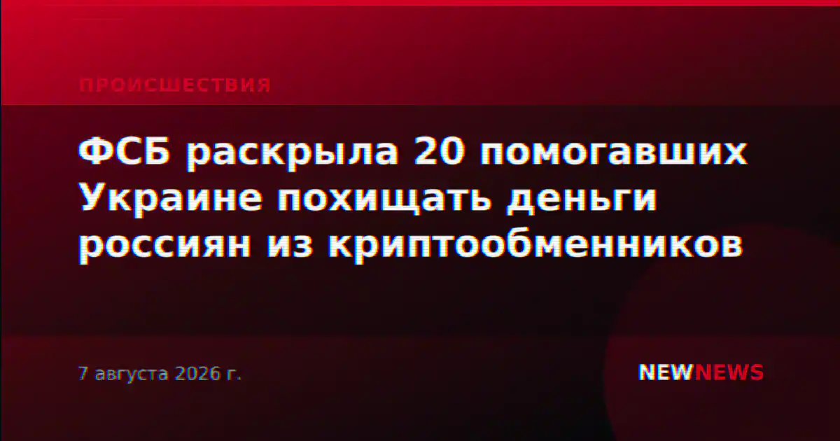 ФСБ раскрыла 20 помогавших Украине похищать деньги россиян из криптообменников