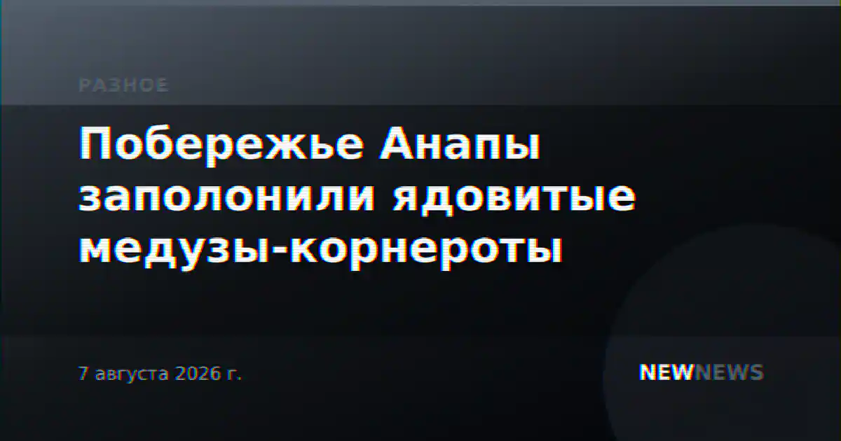 Побережье Анапы заполонили ядовитые медузы-корнероты