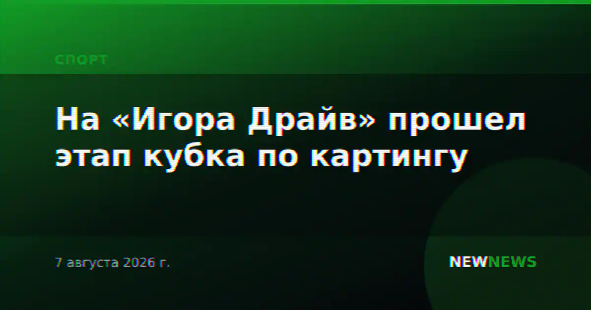 На «Игора Драйв» прошел этап кубка по картингу