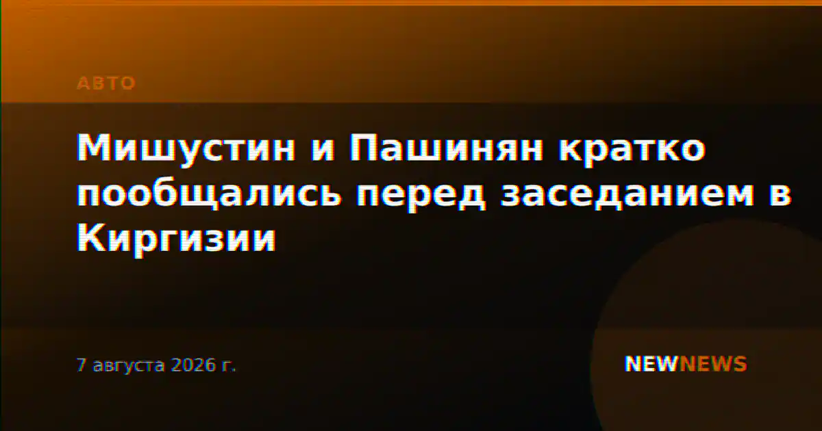 Мишустин и Пашинян кратко пообщались перед заседанием в Киргизии