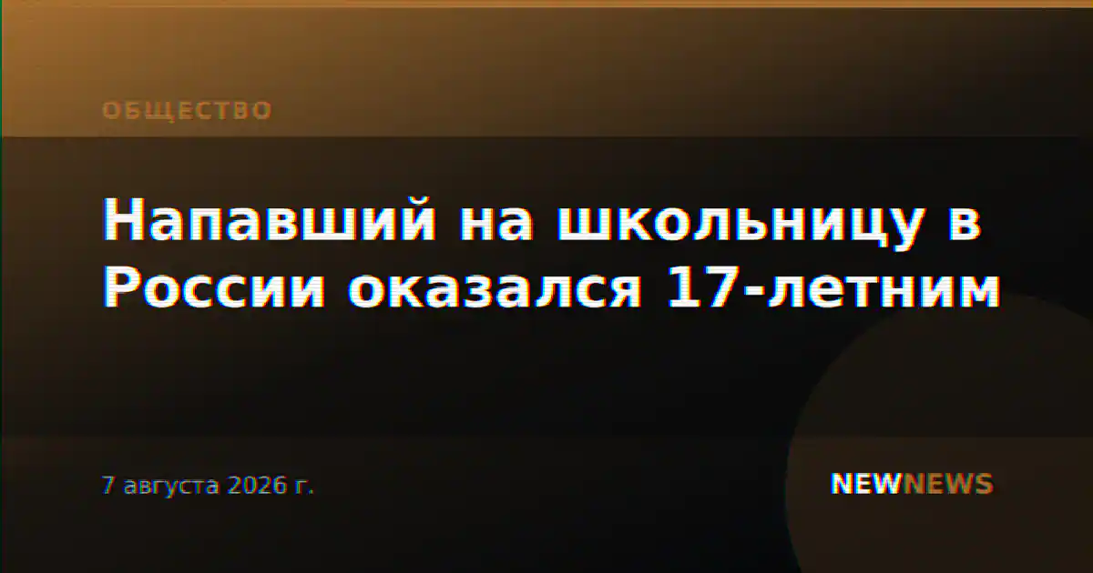 Напавший на школьницу в России оказался 17-летним