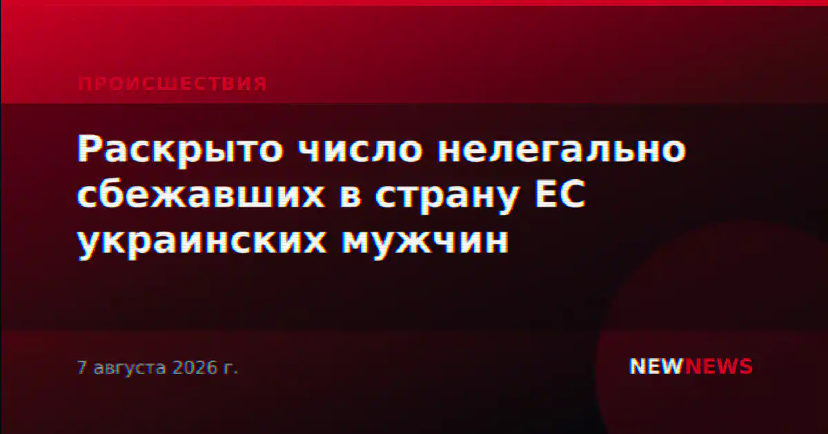 Раскрыто число нелегально сбежавших в страну ЕС украинских мужчин