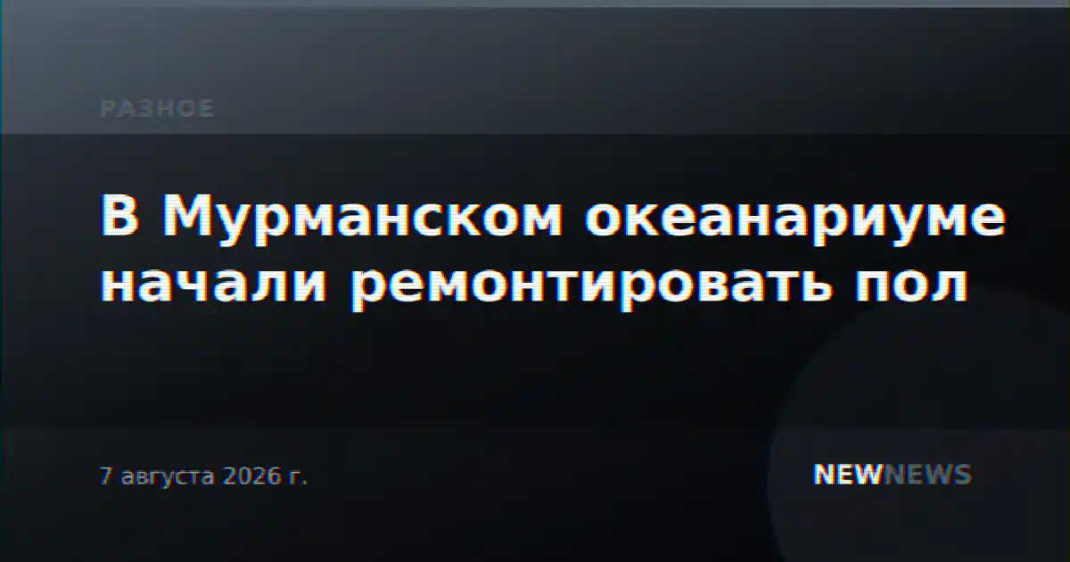 В Мурманском океанариуме начали ремонтировать пол