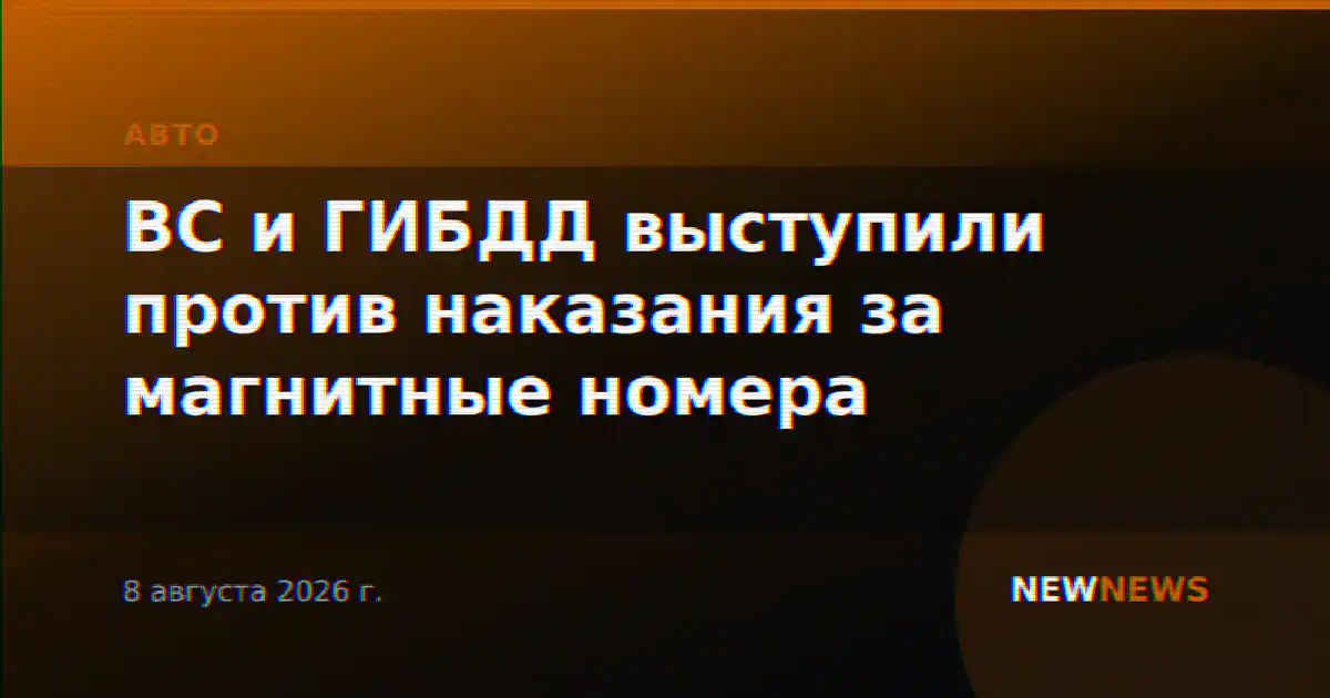 ВС и ГИБДД выступили против наказания за магнитные номера