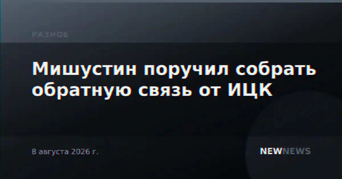 Мишустин поручил собрать обратную связь от ИЦК