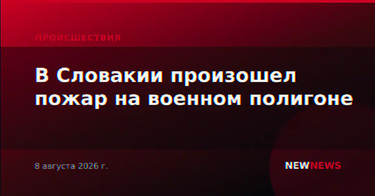 В Словакии произошел пожар на военном полигоне