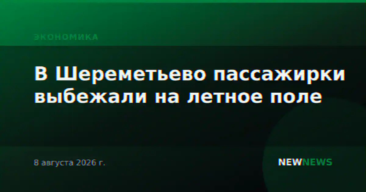В Шереметьево пассажирки выбежали на летное поле