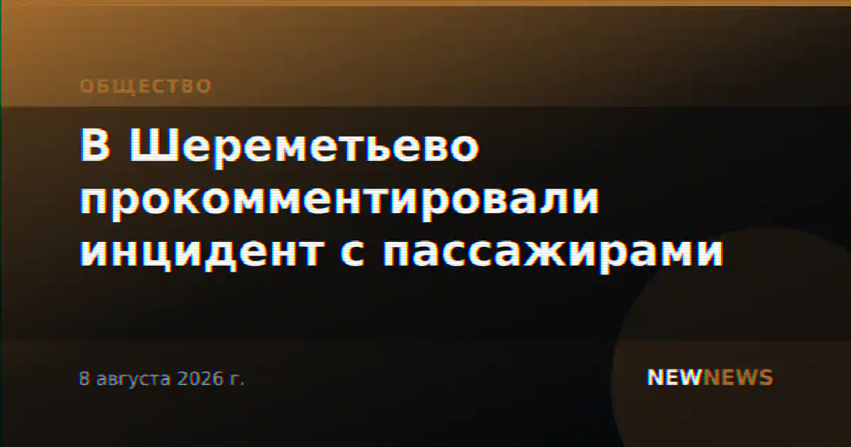 В Шереметьево прокомментировали инцидент с пассажирами