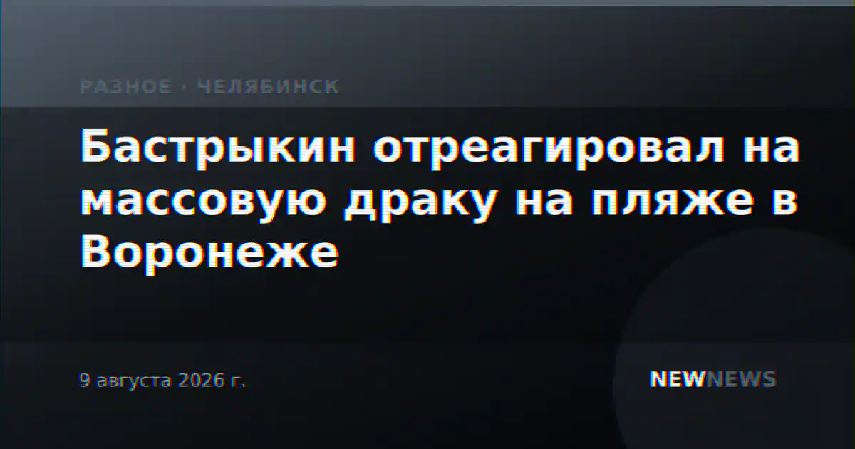 Бастрыкин отреагировал на массовую драку на пляже в Воронеже