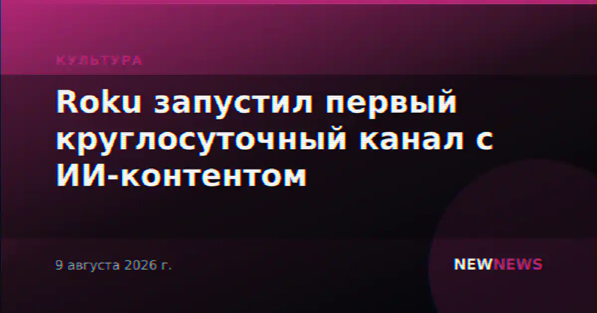 Roku запустил первый круглосуточный канал с ИИ-контентом