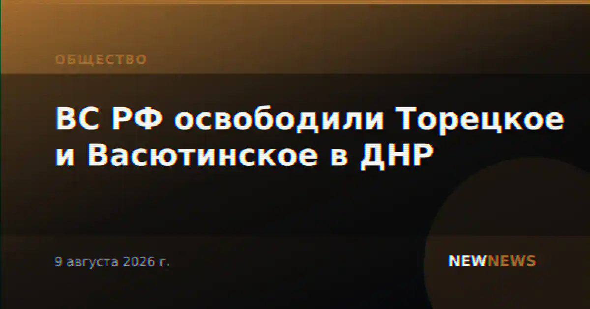 ВС РФ освободили Торецкое и Васютинское в ДНР